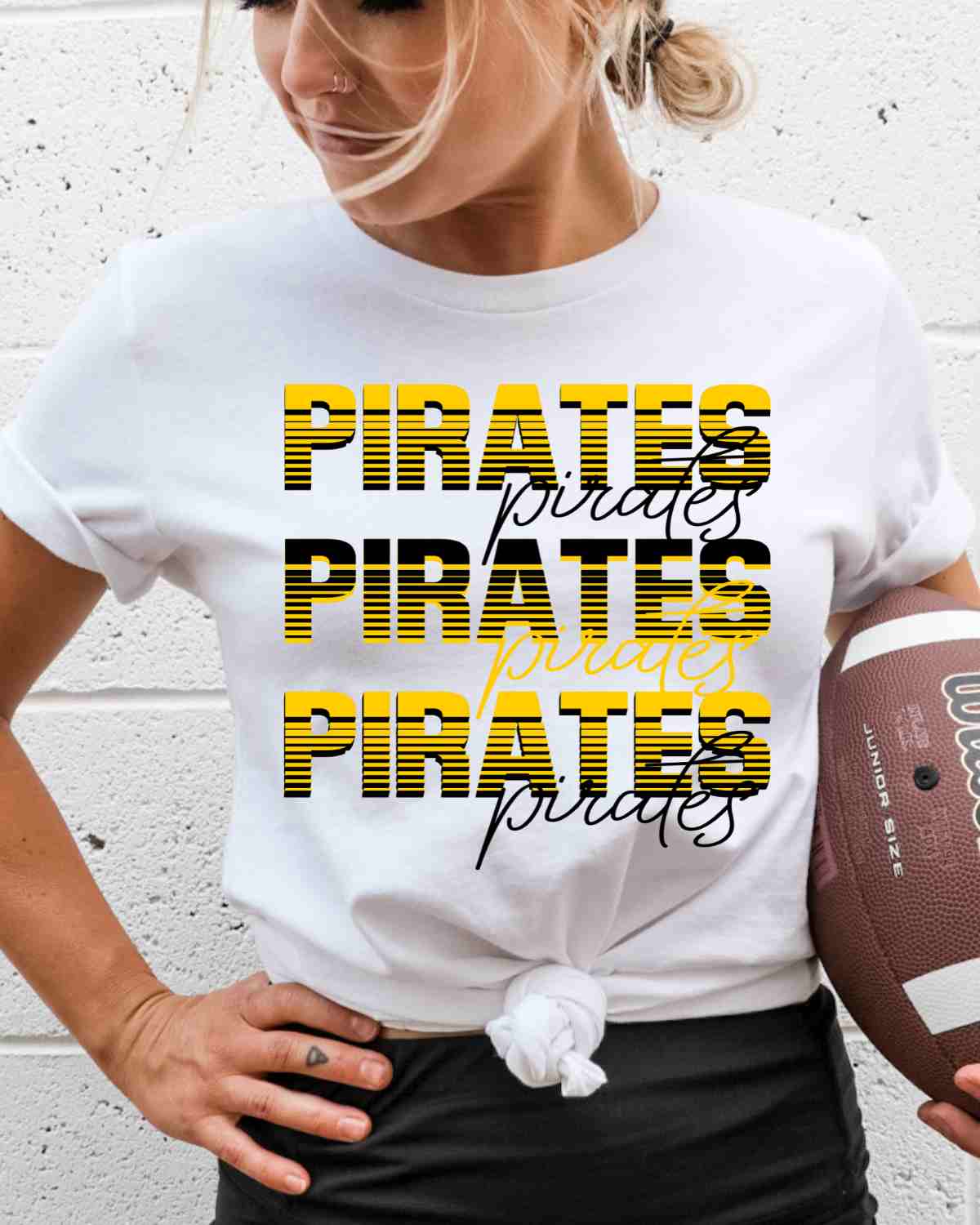 Pirates Sliced Lettering DTF Transfer