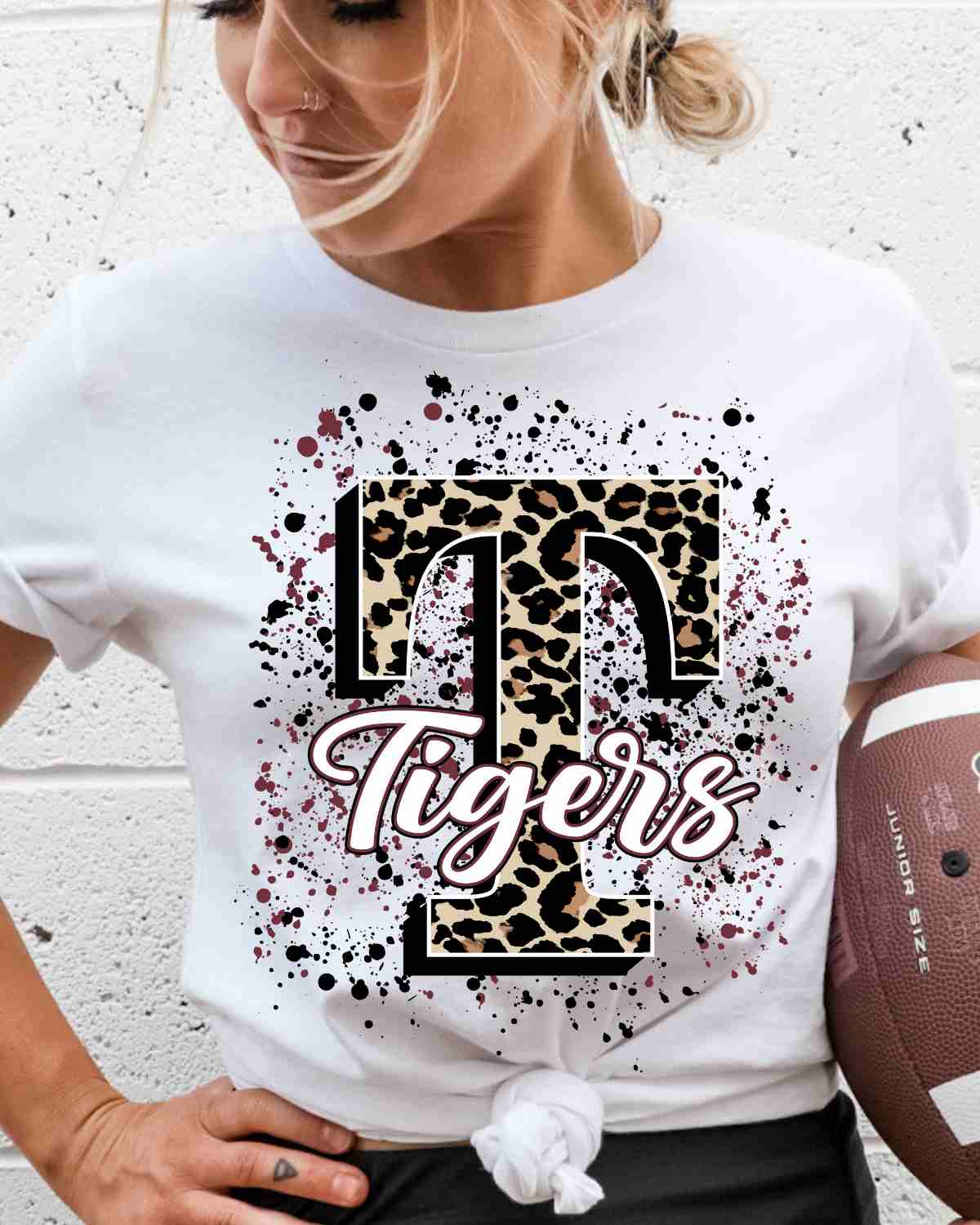 Tigers Letter Splatter DTF Transfer