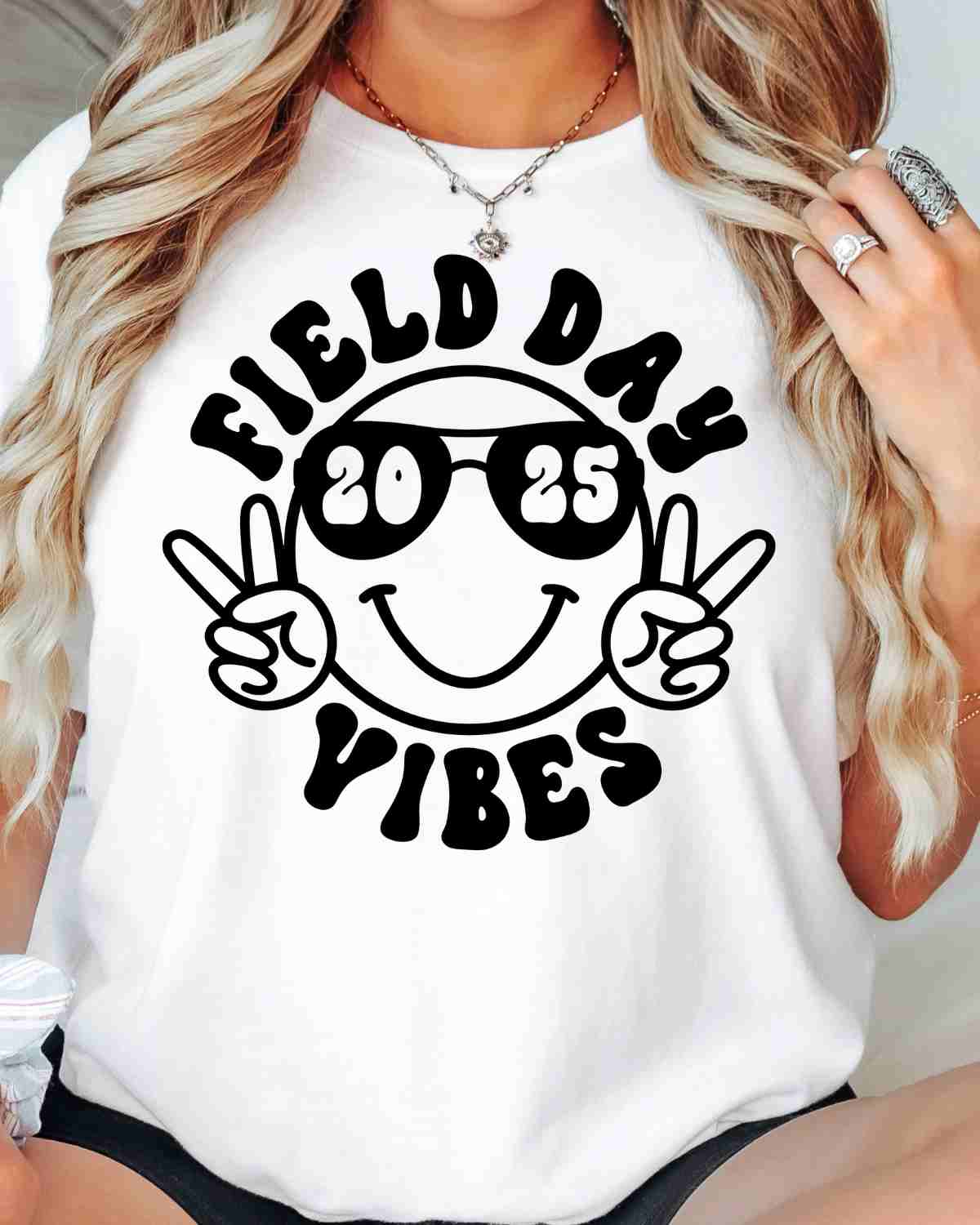 Field Day Vibes Smiley Face 2025 DTF Transfer