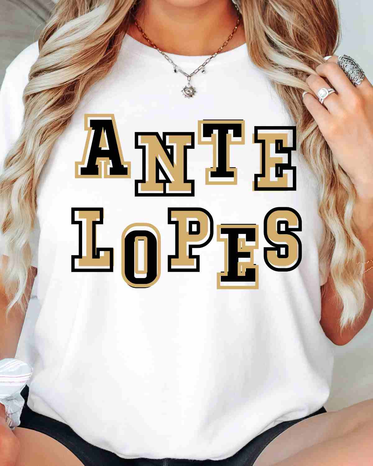 Antelopes Offset Letters DTF Transfer