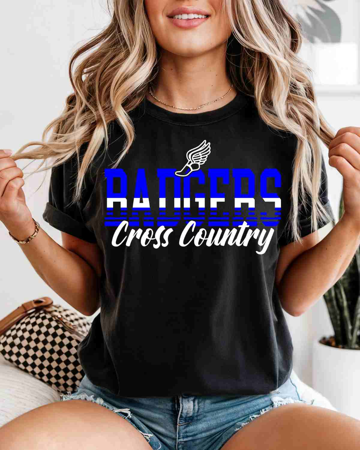 Badgers Cross Country Lines DTF Transfer