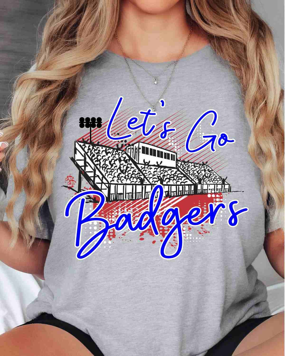 Let's Go Badgers Stadium DTF Transfer