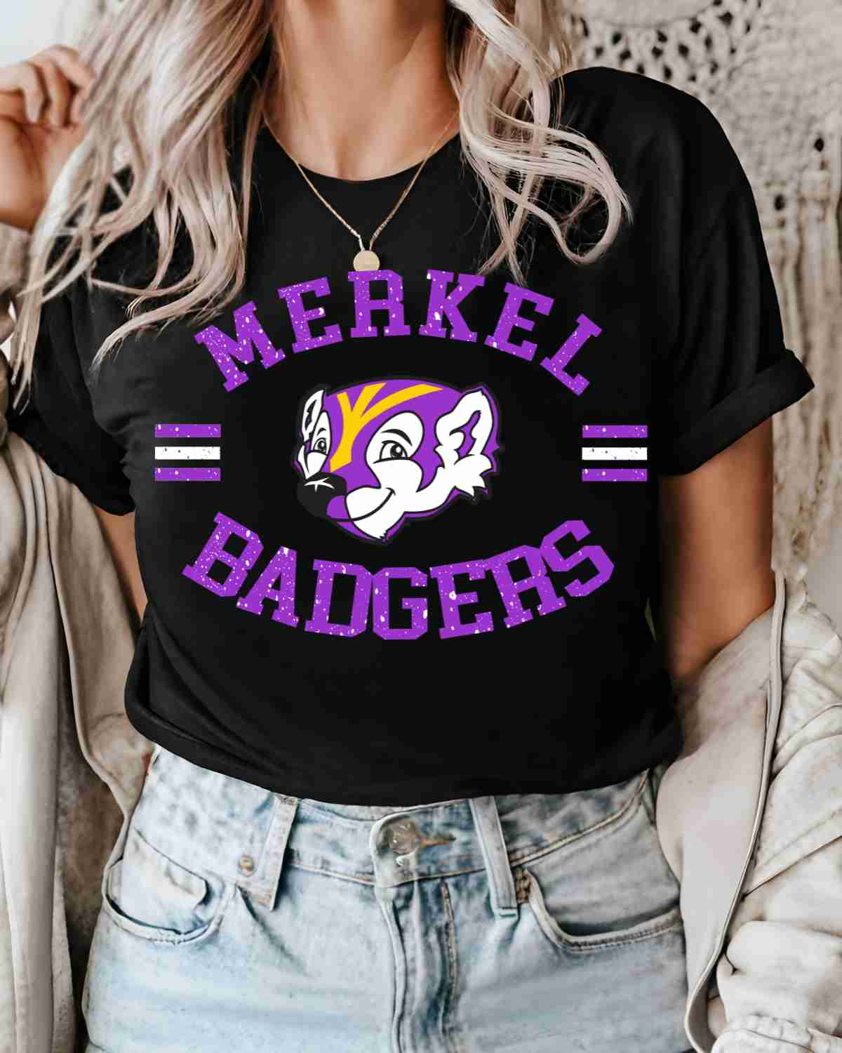 Merkel Badgers Circle Logo DTF Transfer