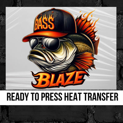 Bass Blaze DTF Transfer