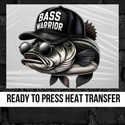 Bass Warrior DTF Transfer