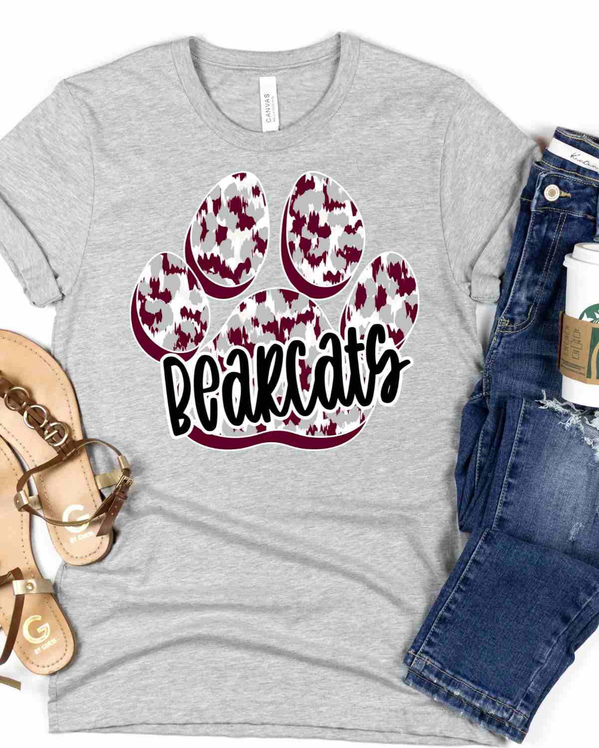 Bearcats Paw Print DTF Transfer
