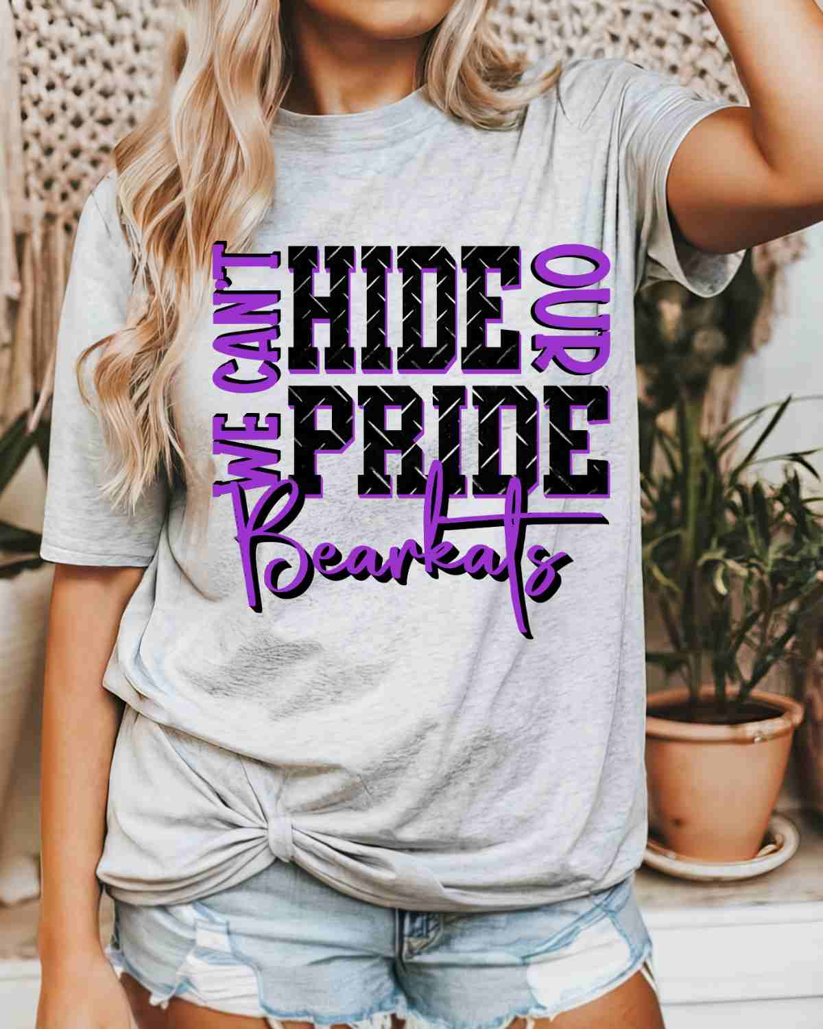 We Can't Hide our Pride Bearkats DTF Transfer