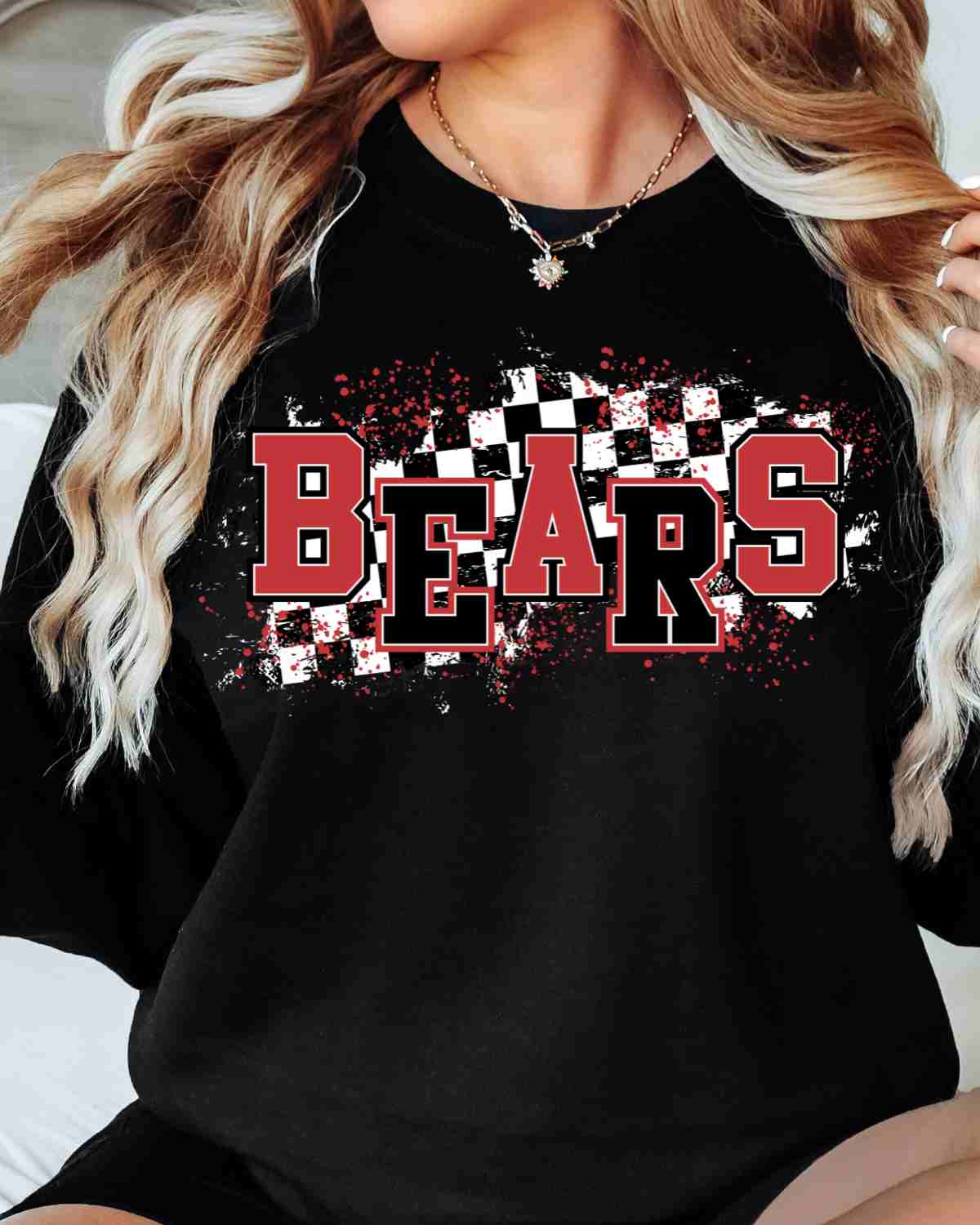 Bears Checkered Swash DTF Transfer