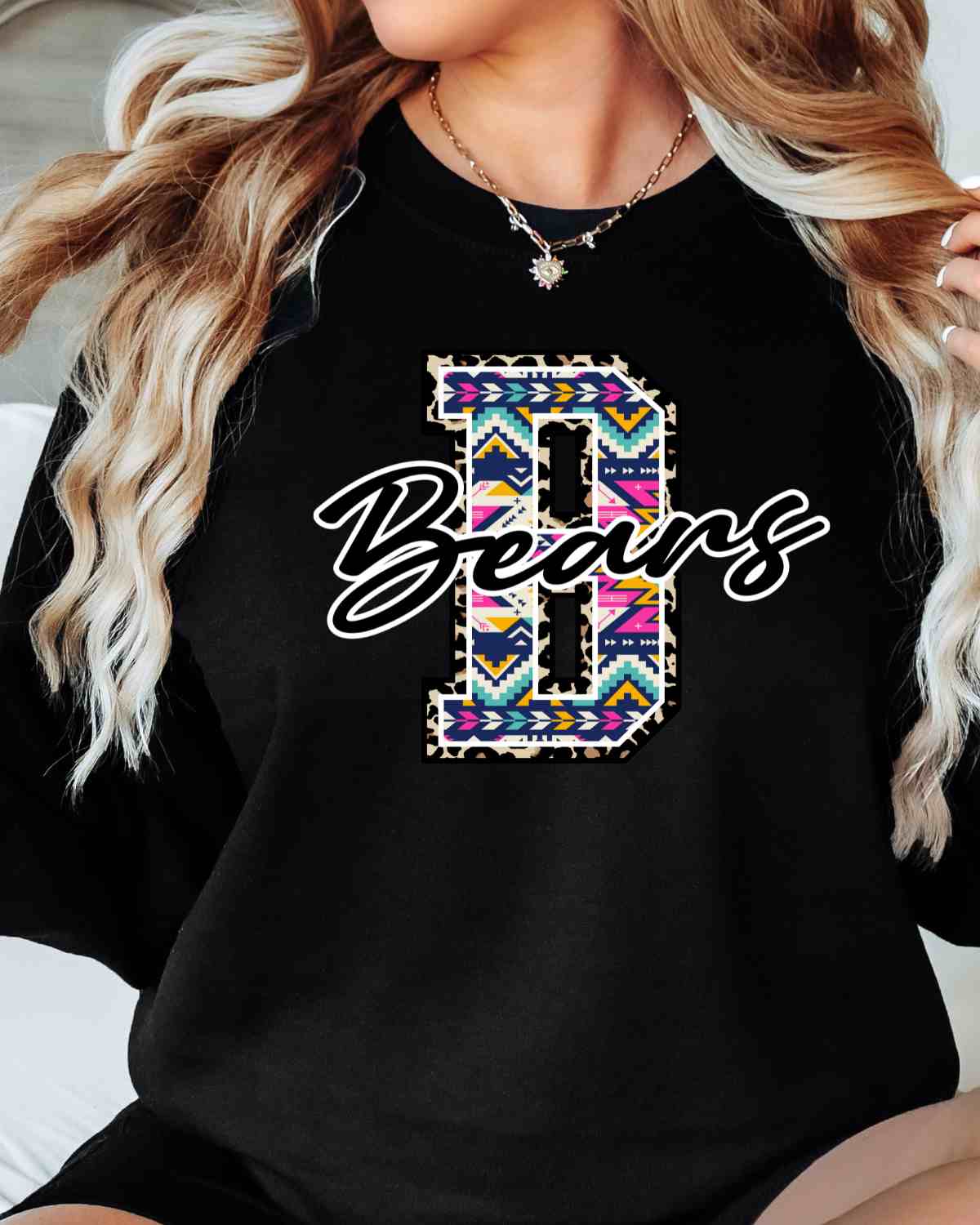 Bears Aztec Letter DTF Transfer