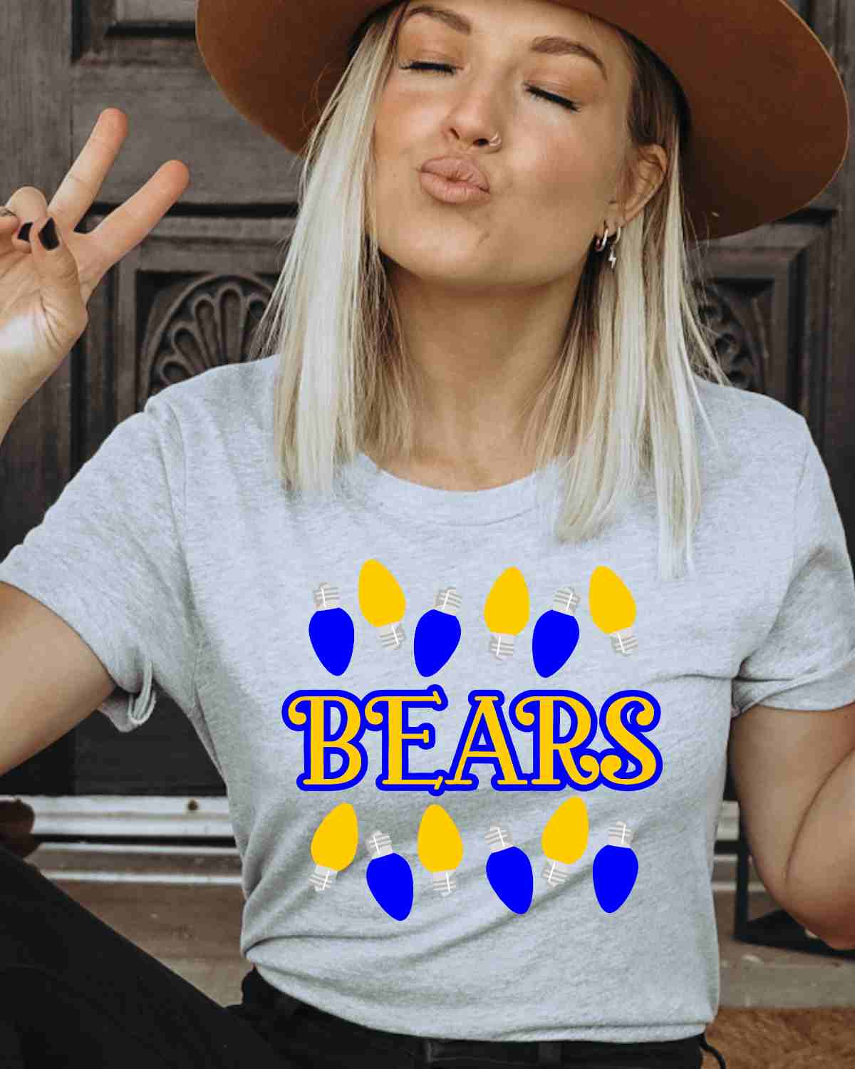 Bears Christmas Lights DTF Transfer