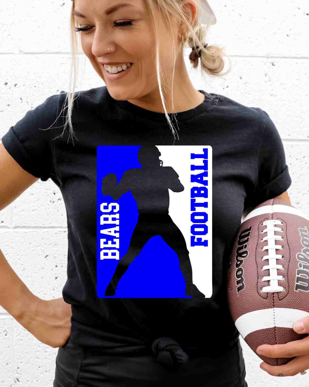 Bears Football Silhouette DTF Transfer