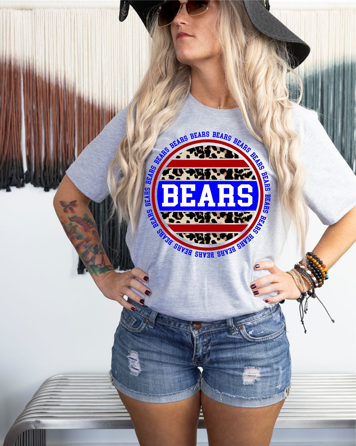 Bears Leopard Circle DTF Transfer