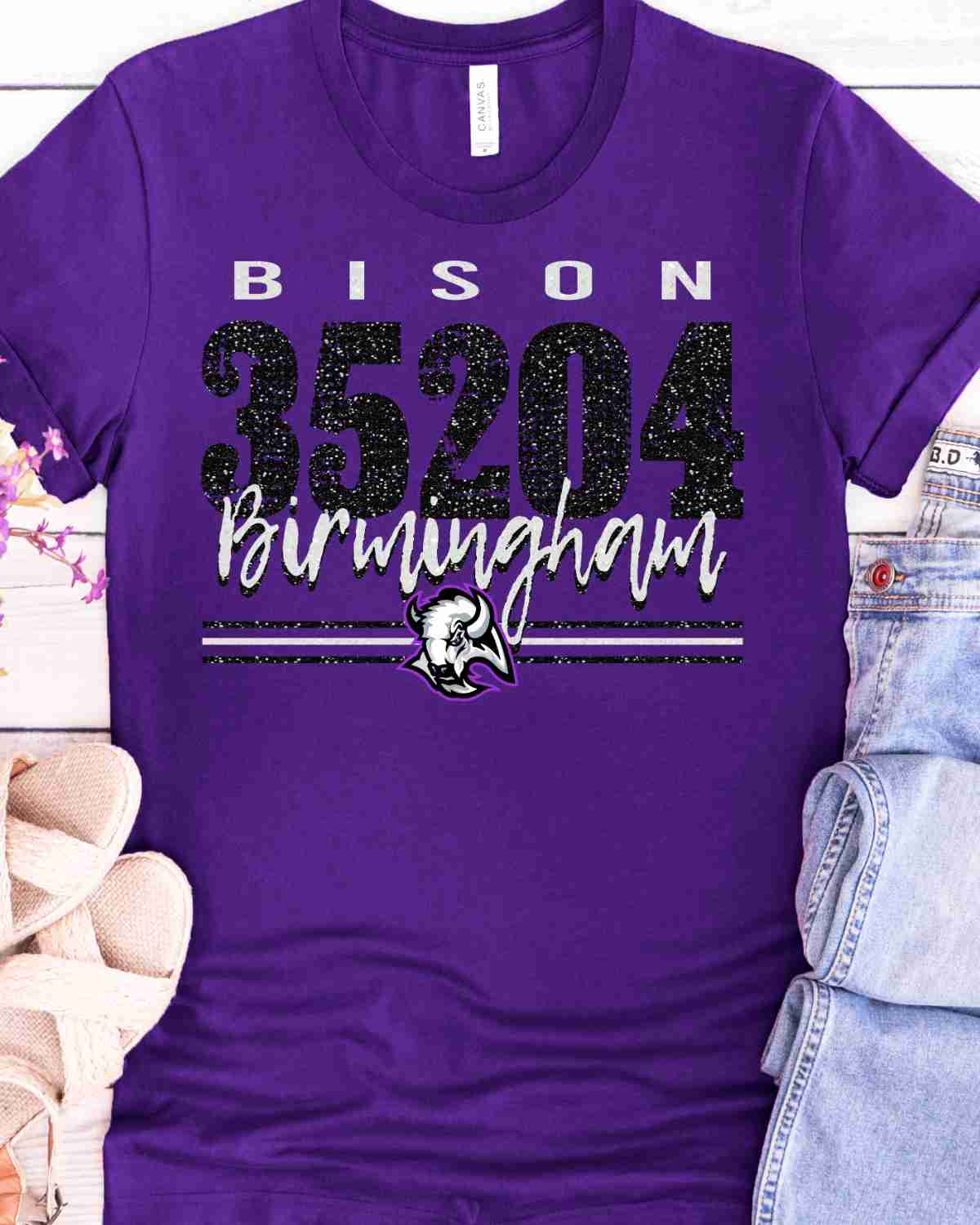 Birmingham Bison 35204 DTF Transfer