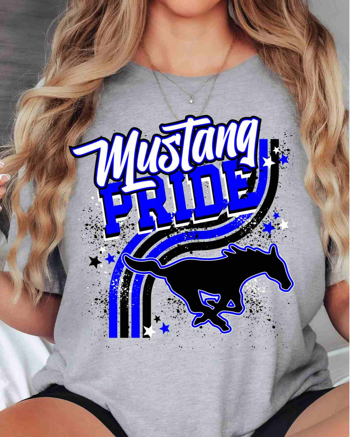 Mustang Pride Wavy Stripes DTF Transfer