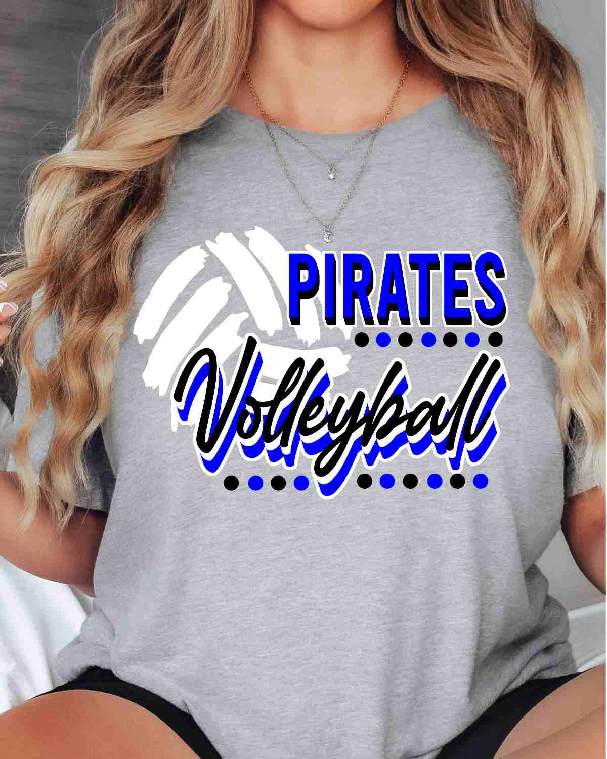 Pirates Volleyball with Dots DTF Transfer