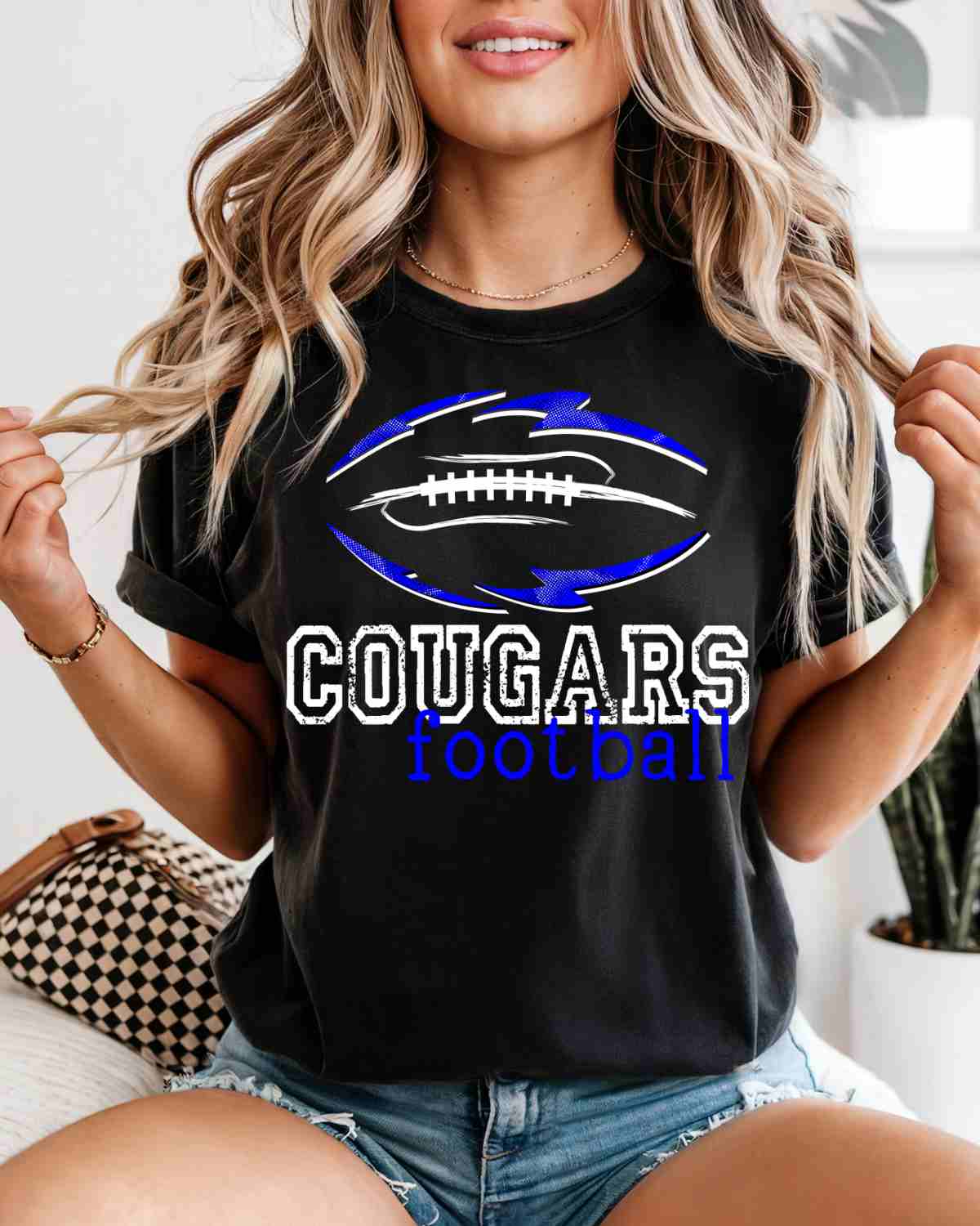 Cougars Football Tribal DTF Transfer