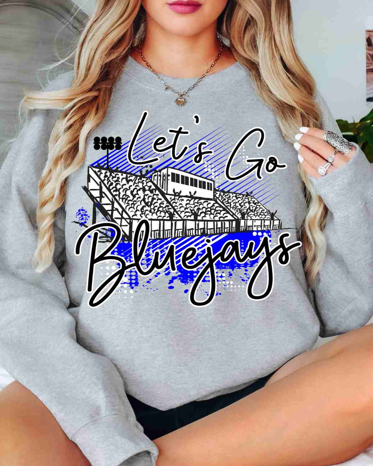 Let's Go Bluejays Stadium DTF Transfer