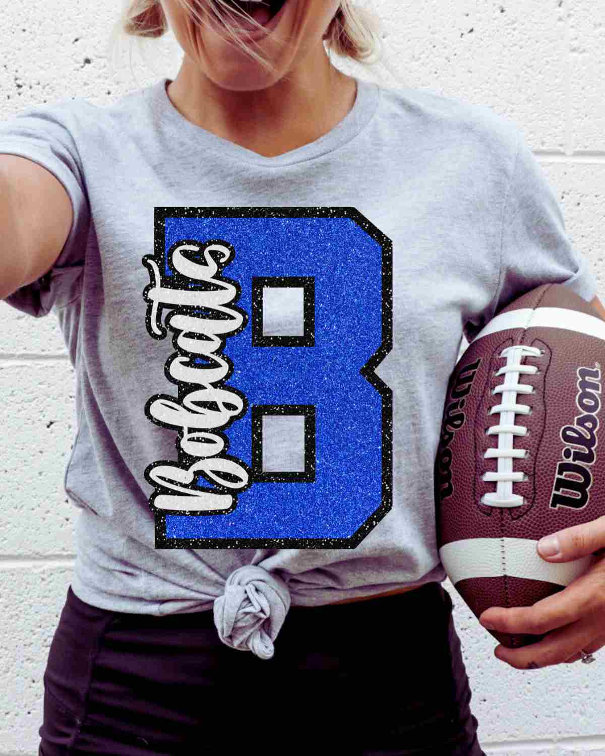 Bobcats Glitter Letter DTF Transfer