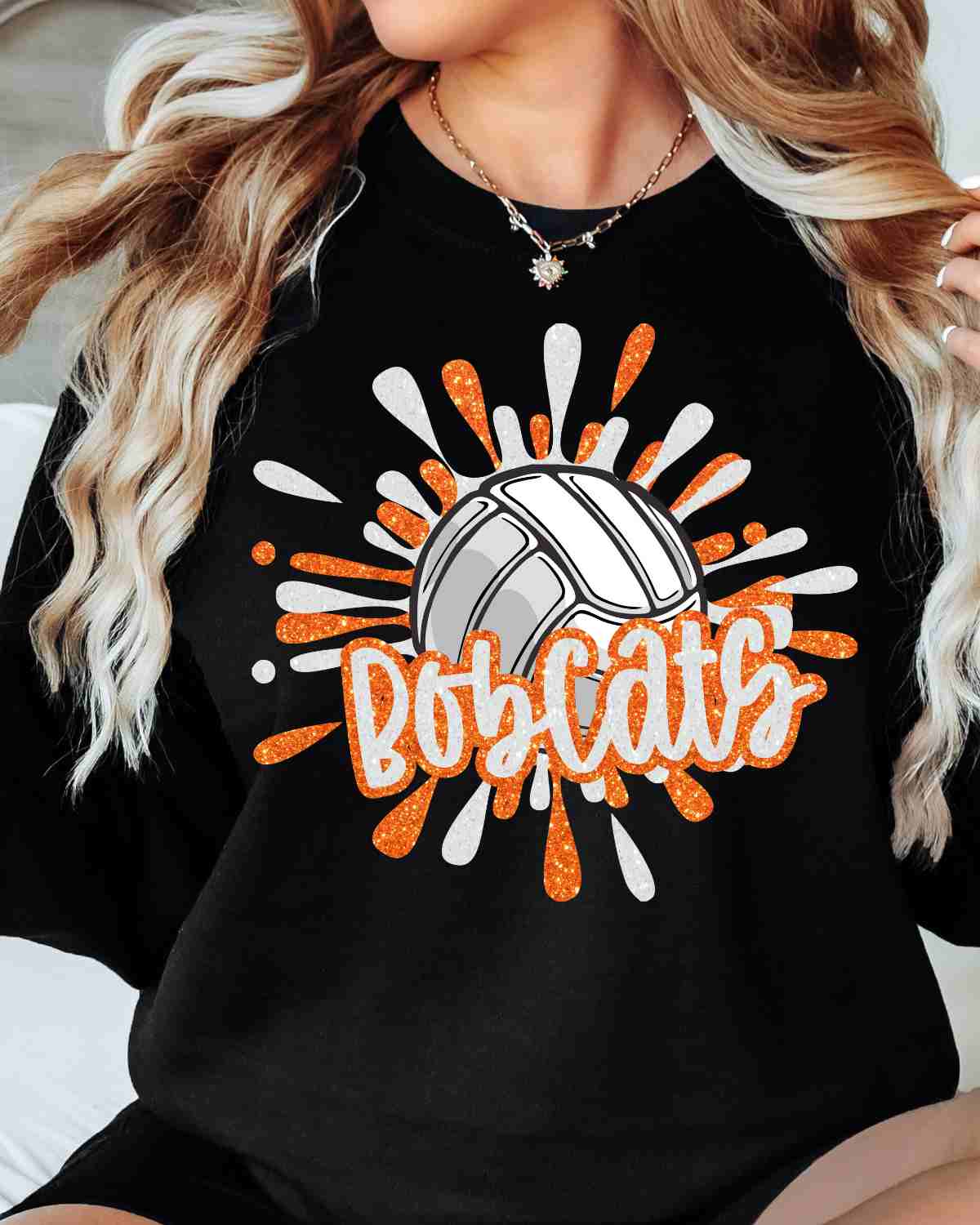 Bobcats Volleyball Splatter DTF Transfer