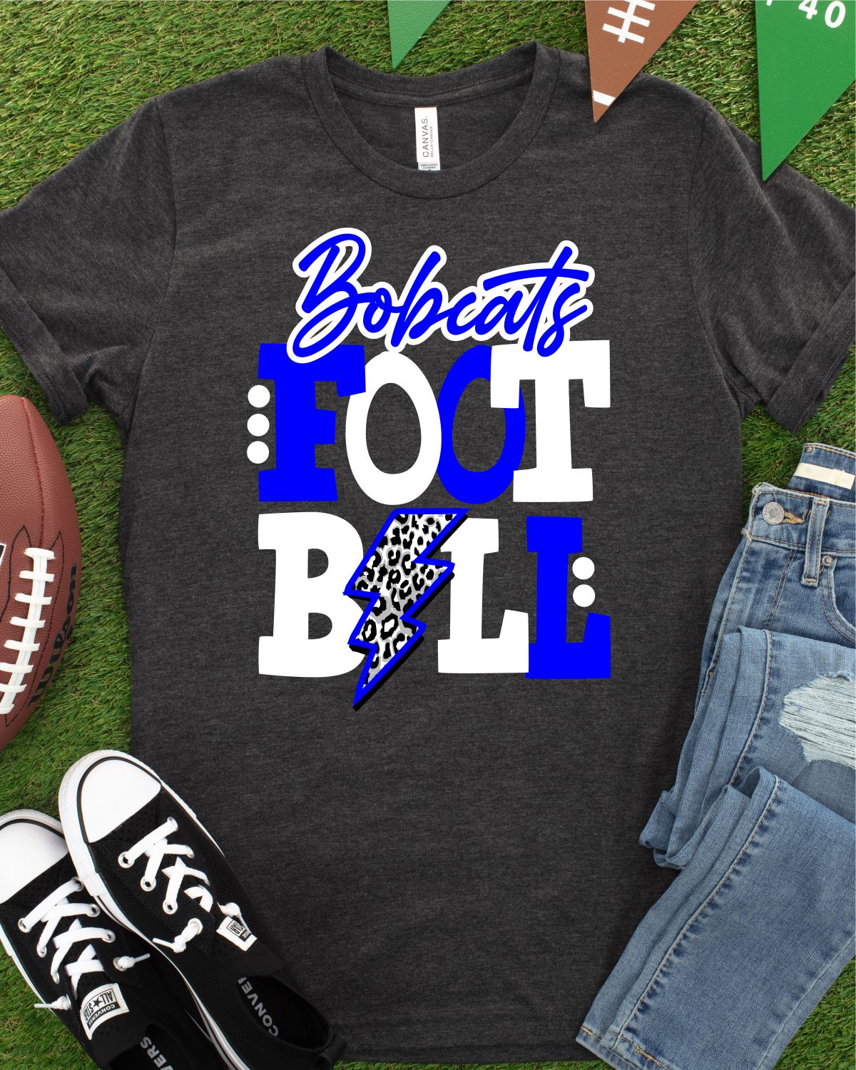 Bobcats Football Bolt DTF Transfer