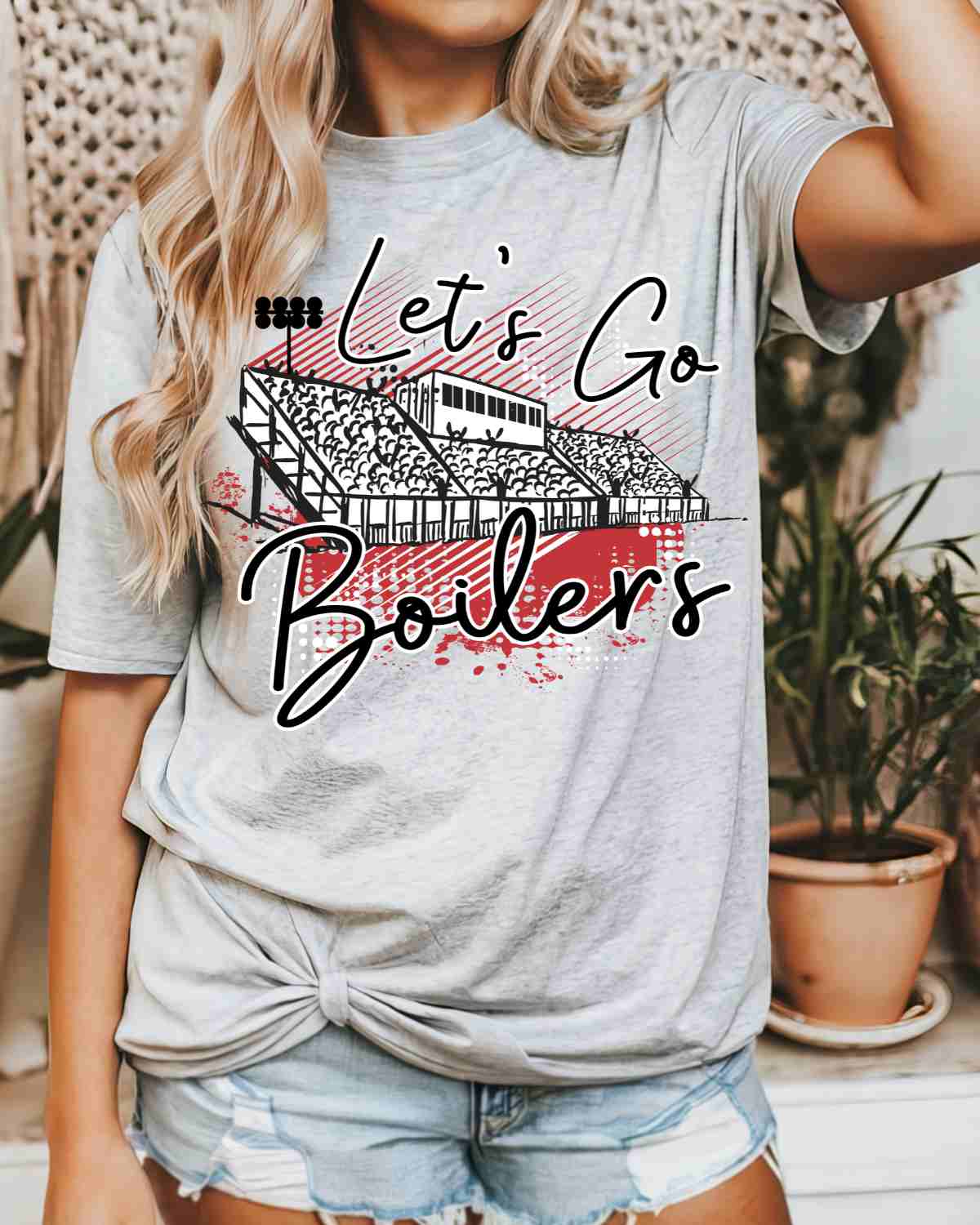 Let's Go Boilers Stadium DTF Transfer