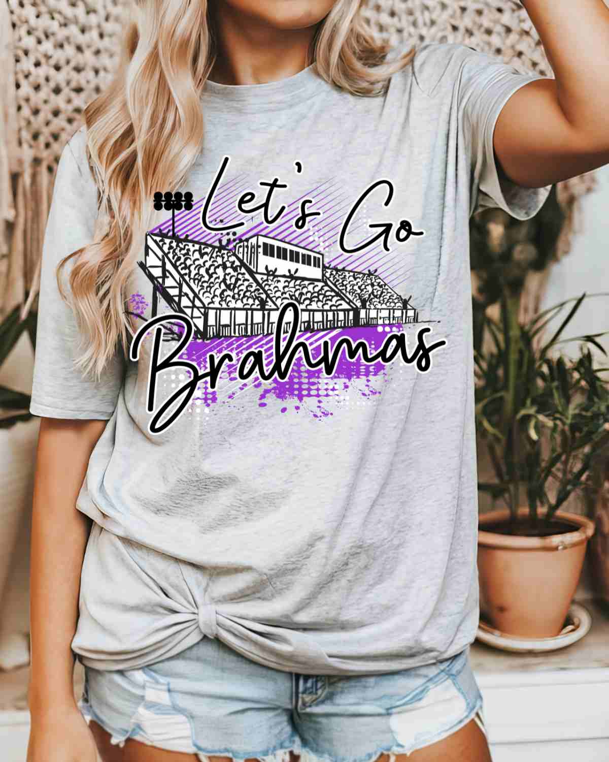 Let's Go Brahmas Stadium DTF Transfer