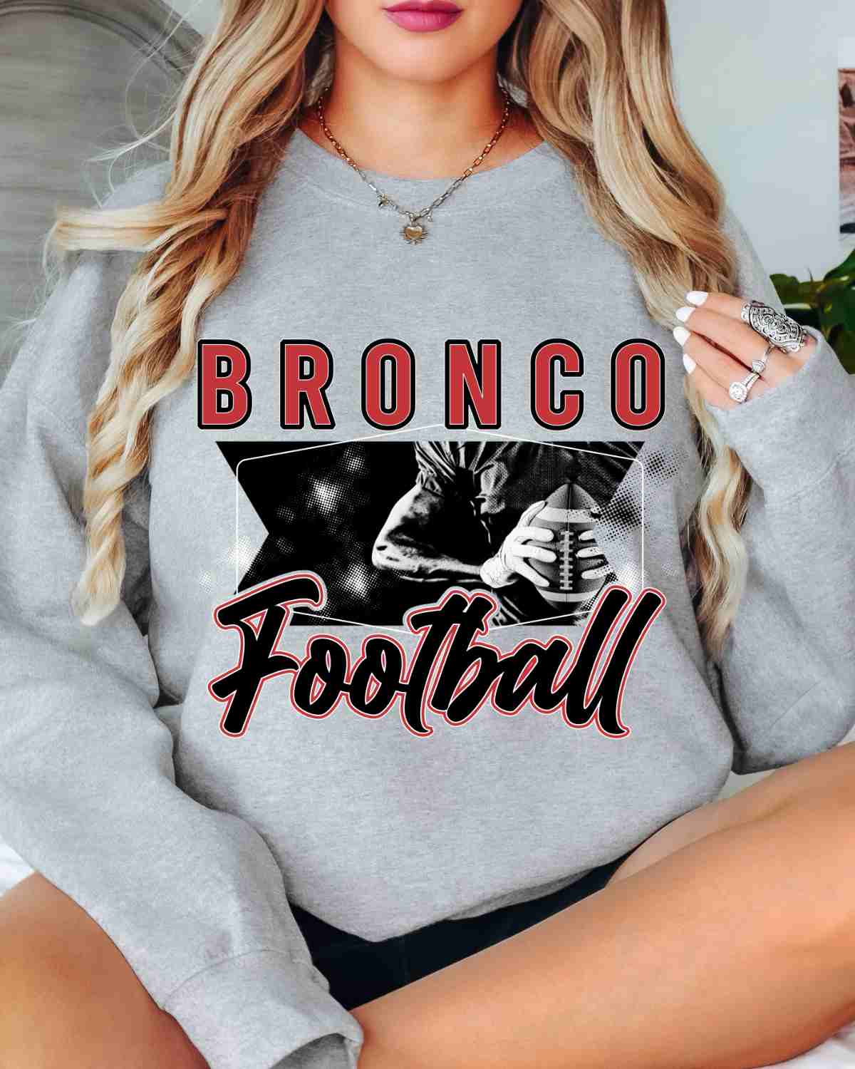 Bronco Football Photo DTF Transfer