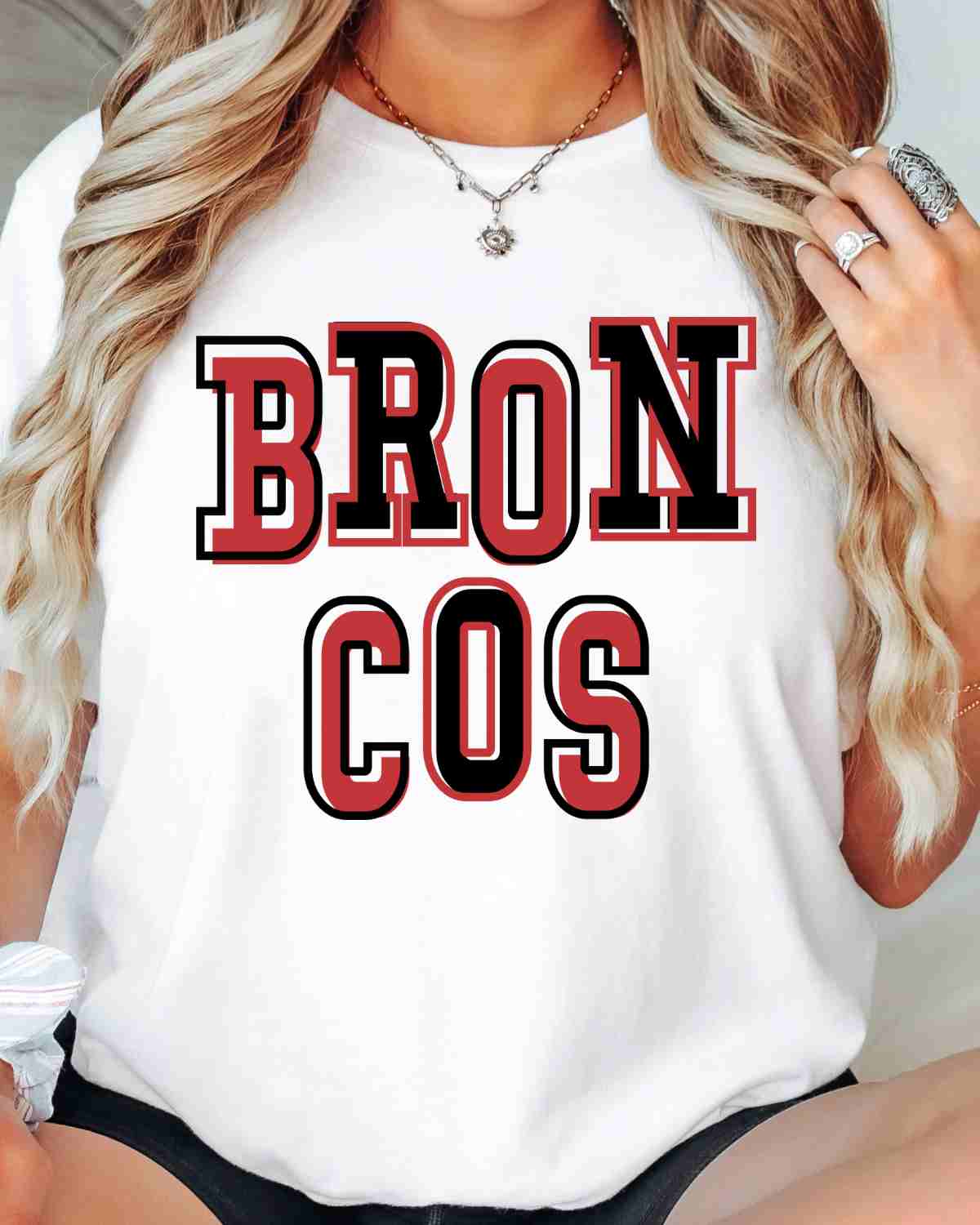 Broncos Offset Letters DTF Transfer