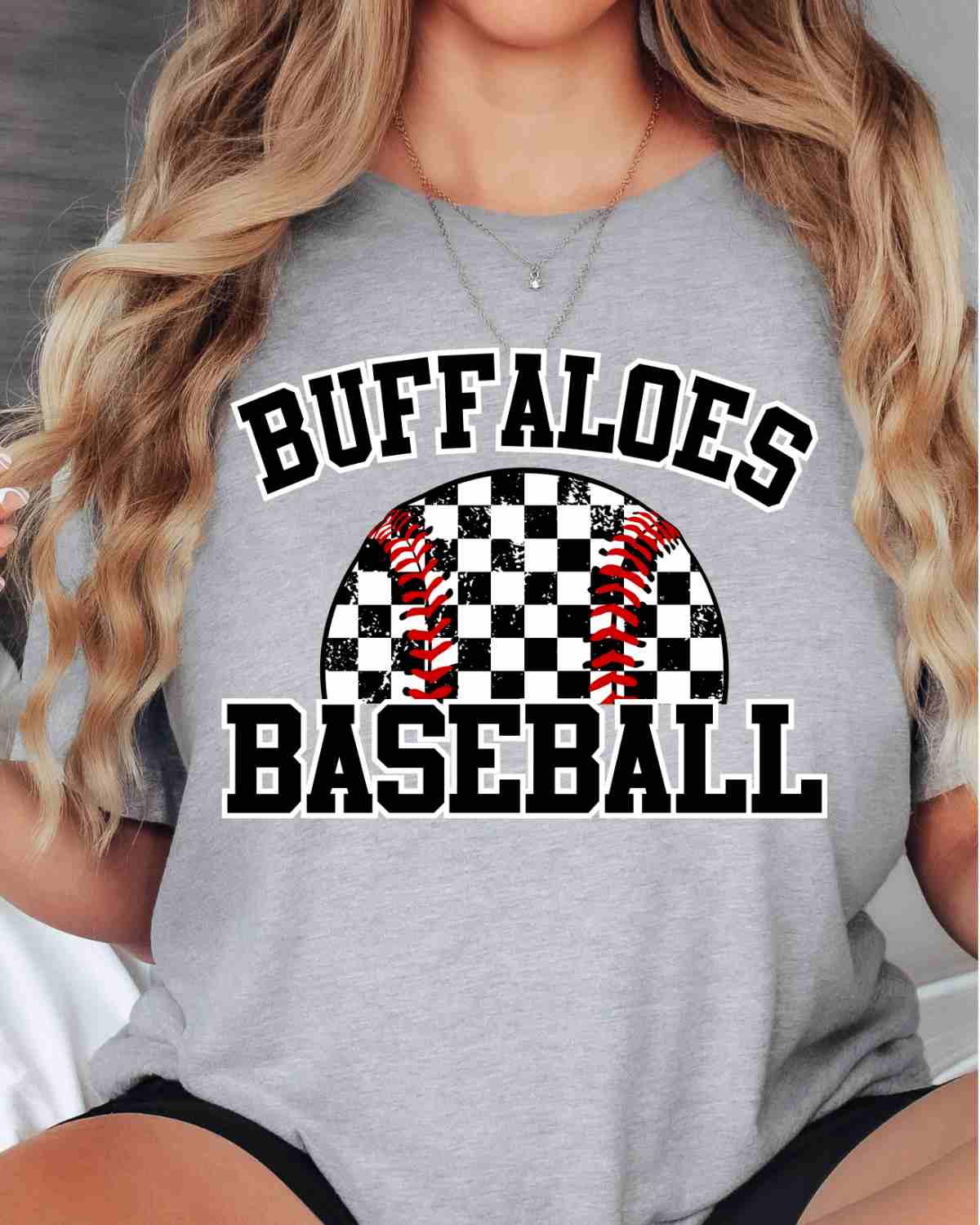 Buffaloes Baseball Checkered DTF Transfer