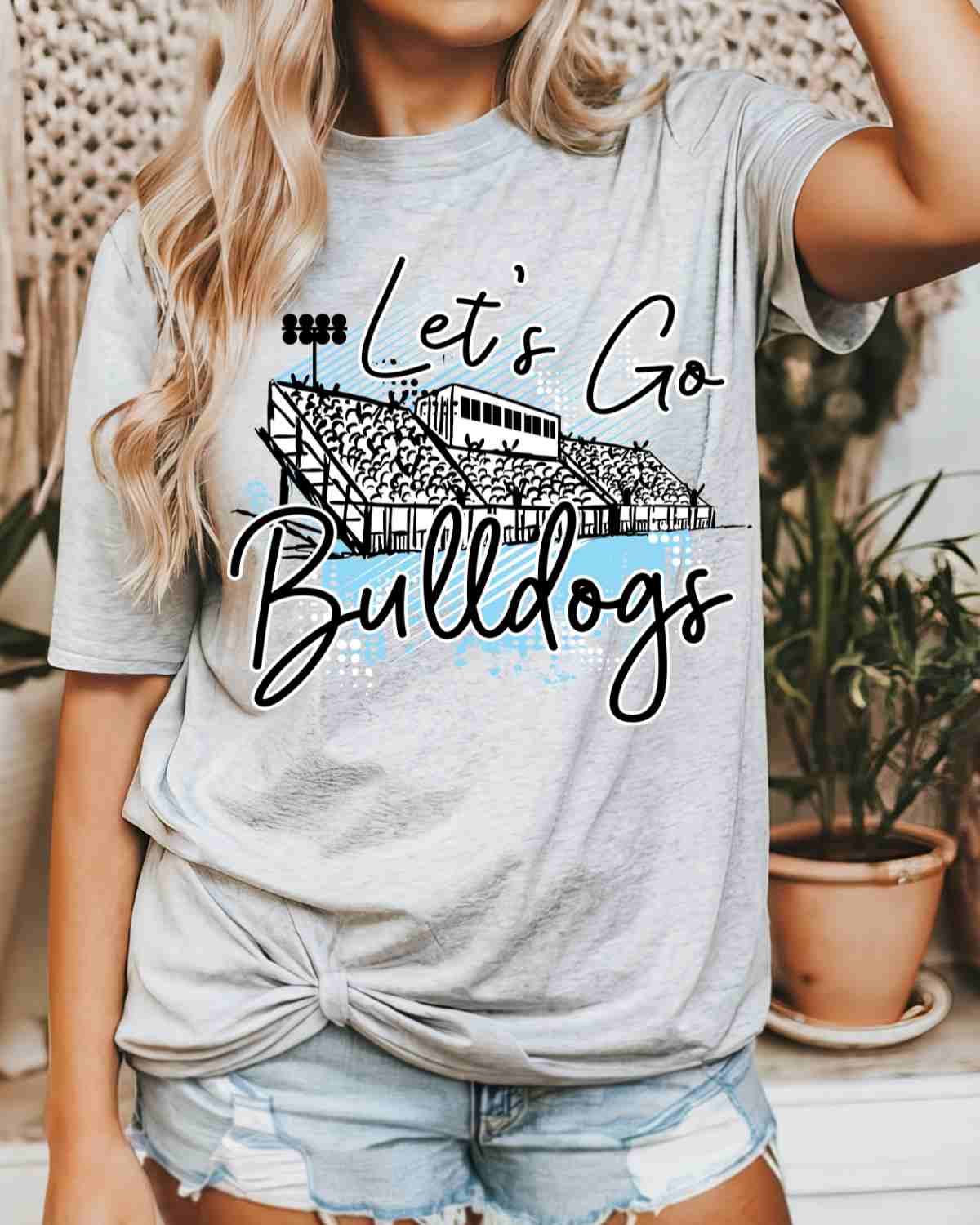 Let's Go Bulldogs Stadium DTF Transfer