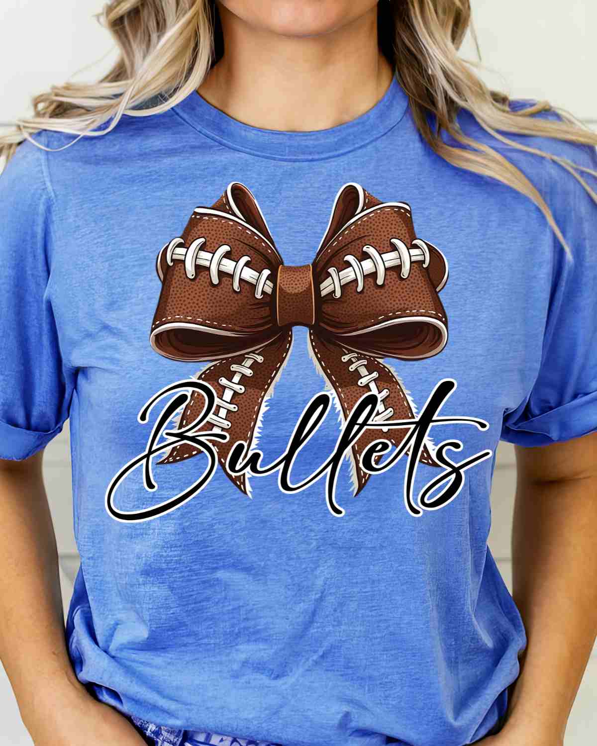 Bullets Football Coquette Bow DTF Transfer