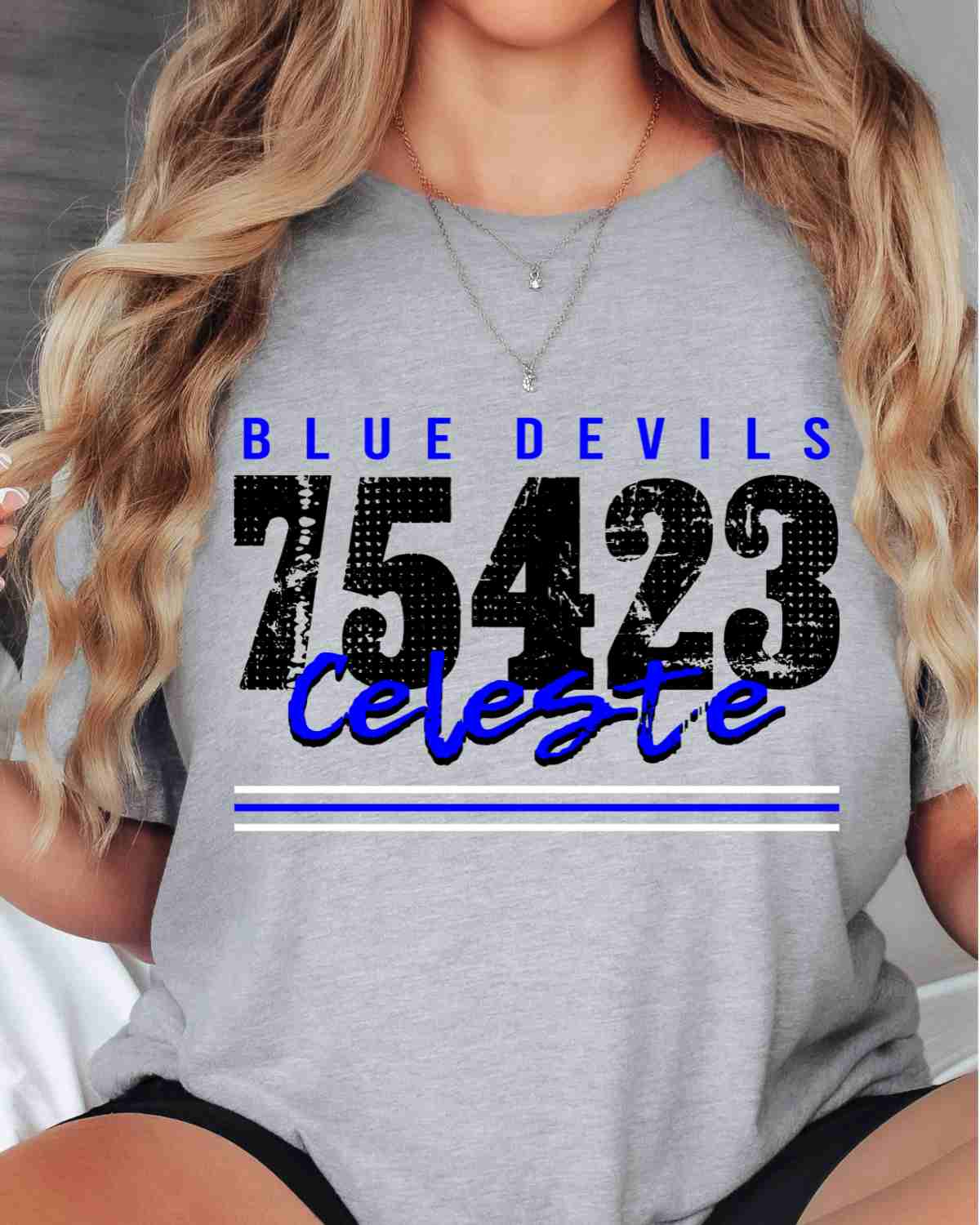 Celeste Blue Devils 75423 DTF Transfer
