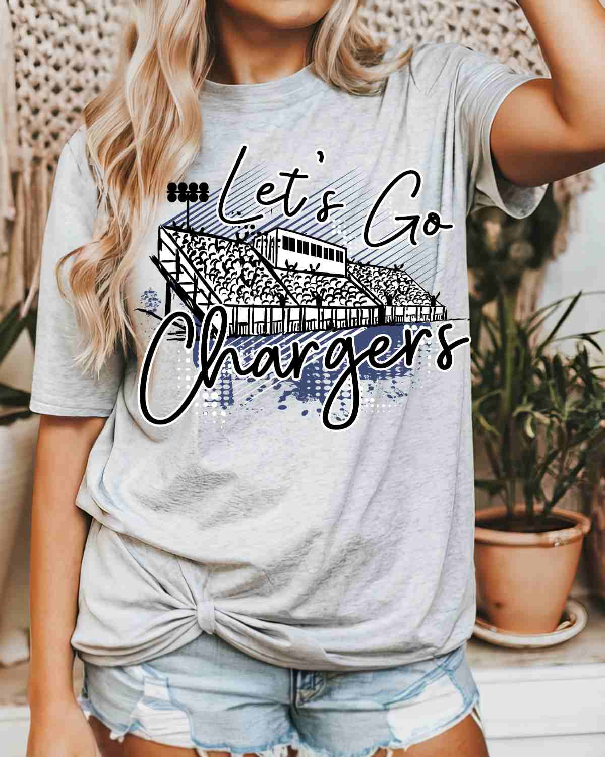 Let's Go Chargers Stadium DTF Transfer