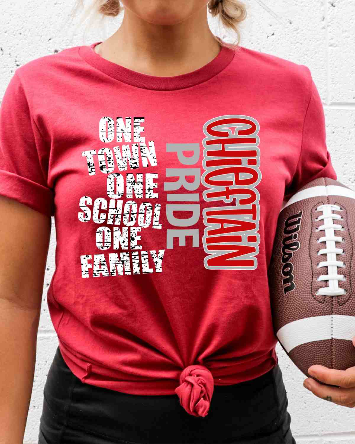 One Town One School Chieftain Pride DTF Transfer