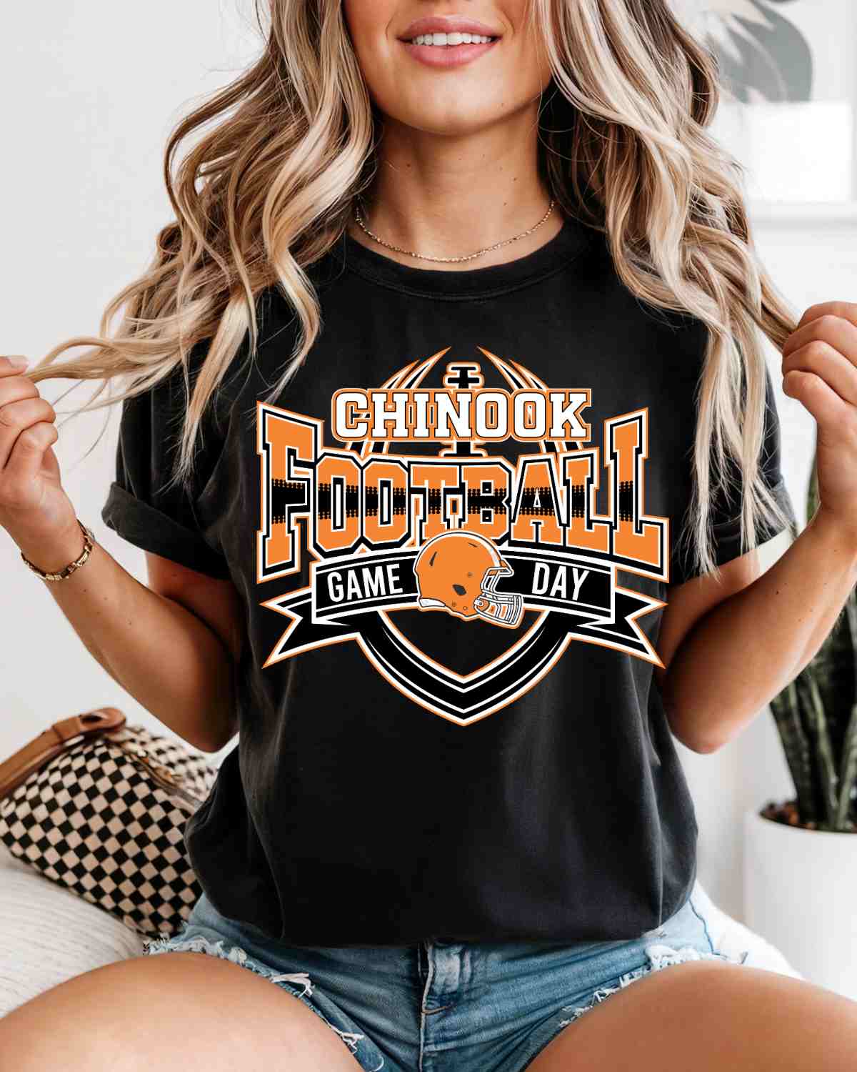 Chinook Football Game Day Banner DTF Transfer