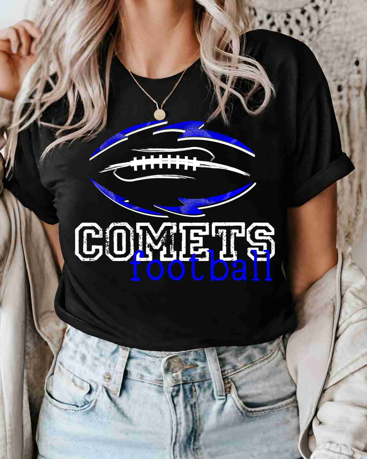 Comets Football Tribal DTF Transfer