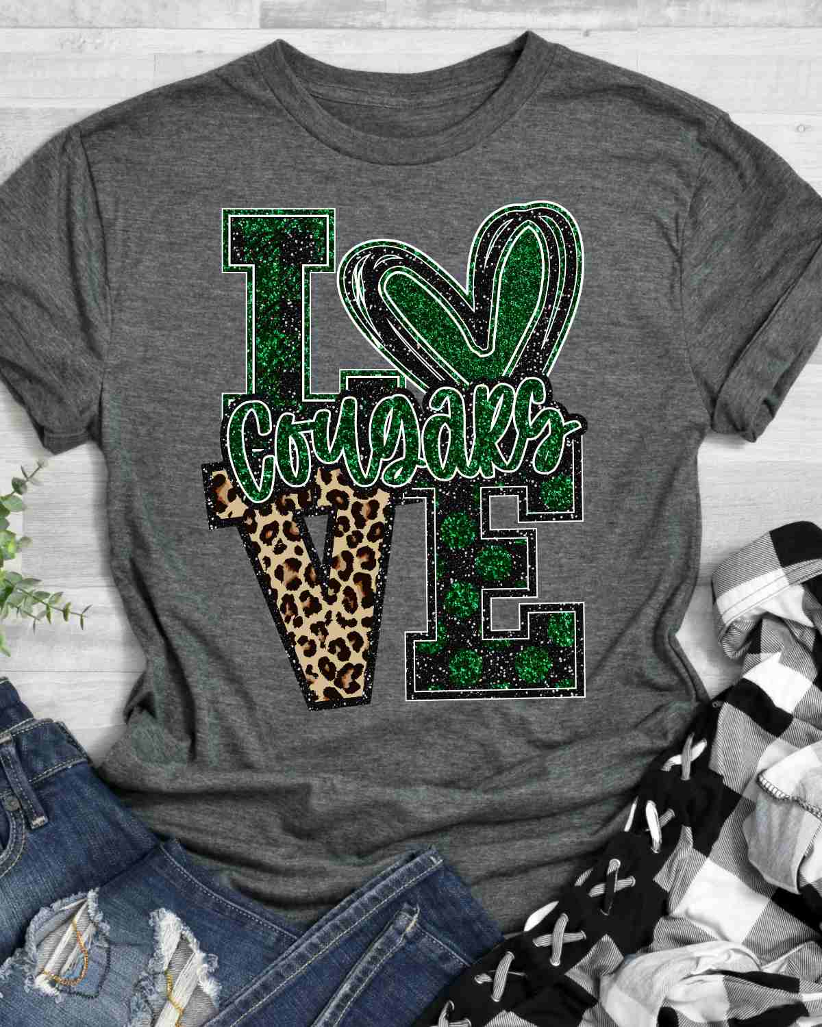 Love Cougars DTF Transfer