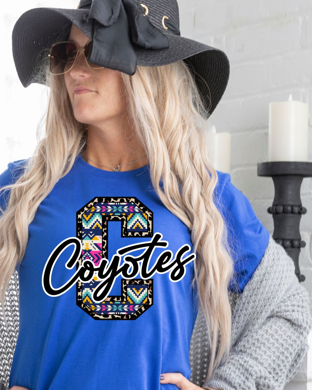 Coyotes Aztec Letter DTF Transfer