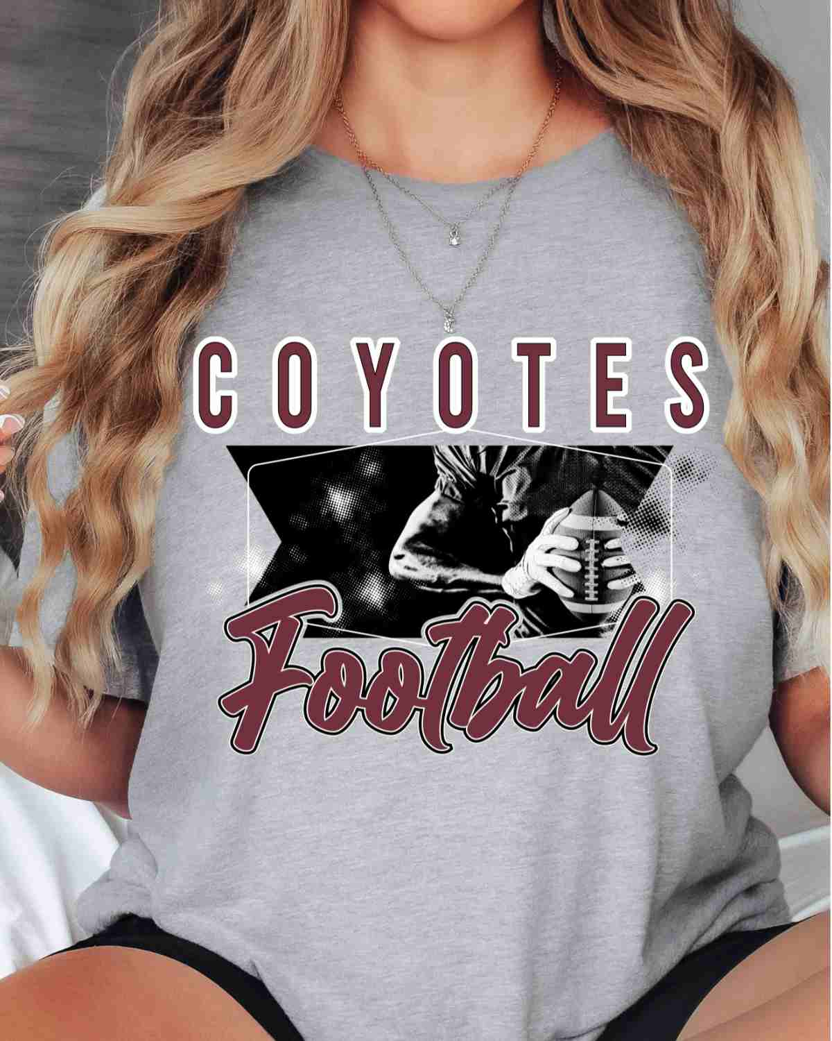 Coyotes Football Photo Letter DTF Transfer