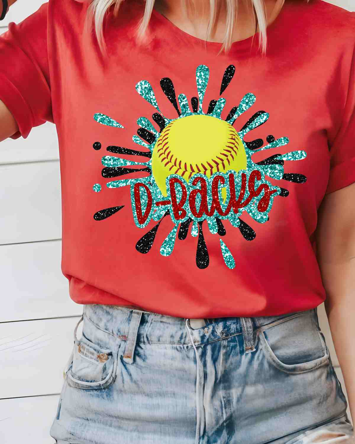 D-Backs Softball Splatter DTF Transfer