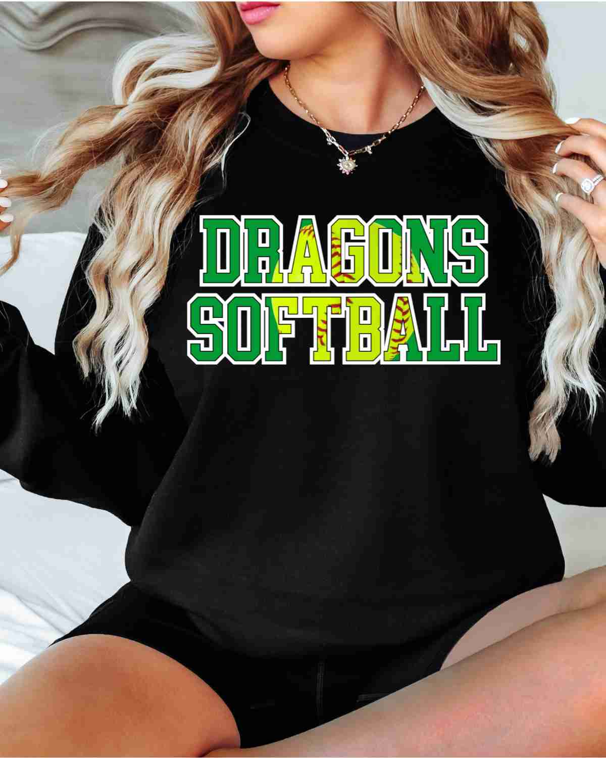 Dragons Softball Words DTF Transfer