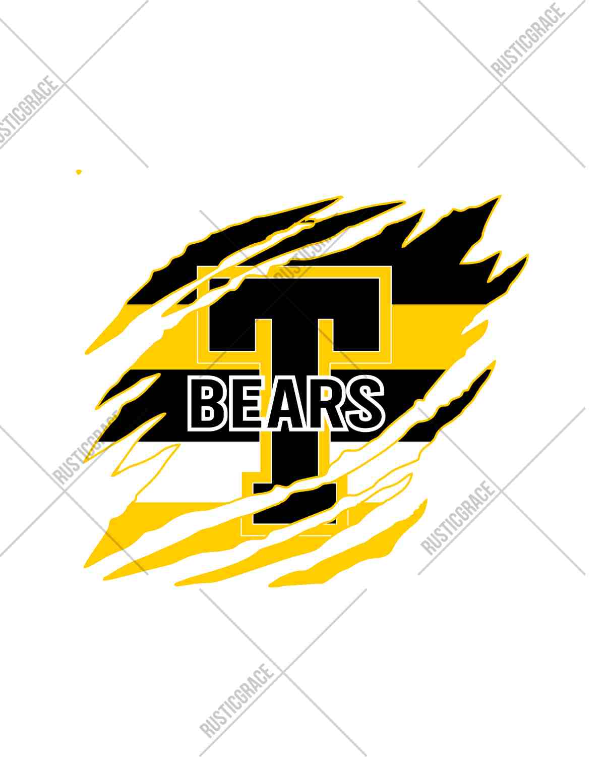 Timpson Bears Swash Claw Mark DTF Transfer