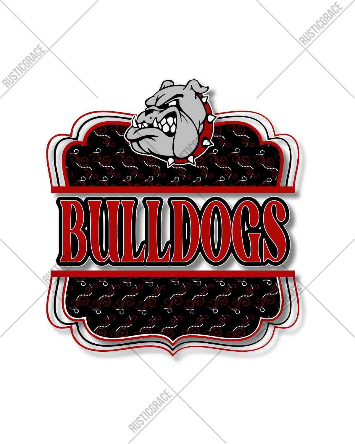 Bulldogs Bracket DTF Transfer