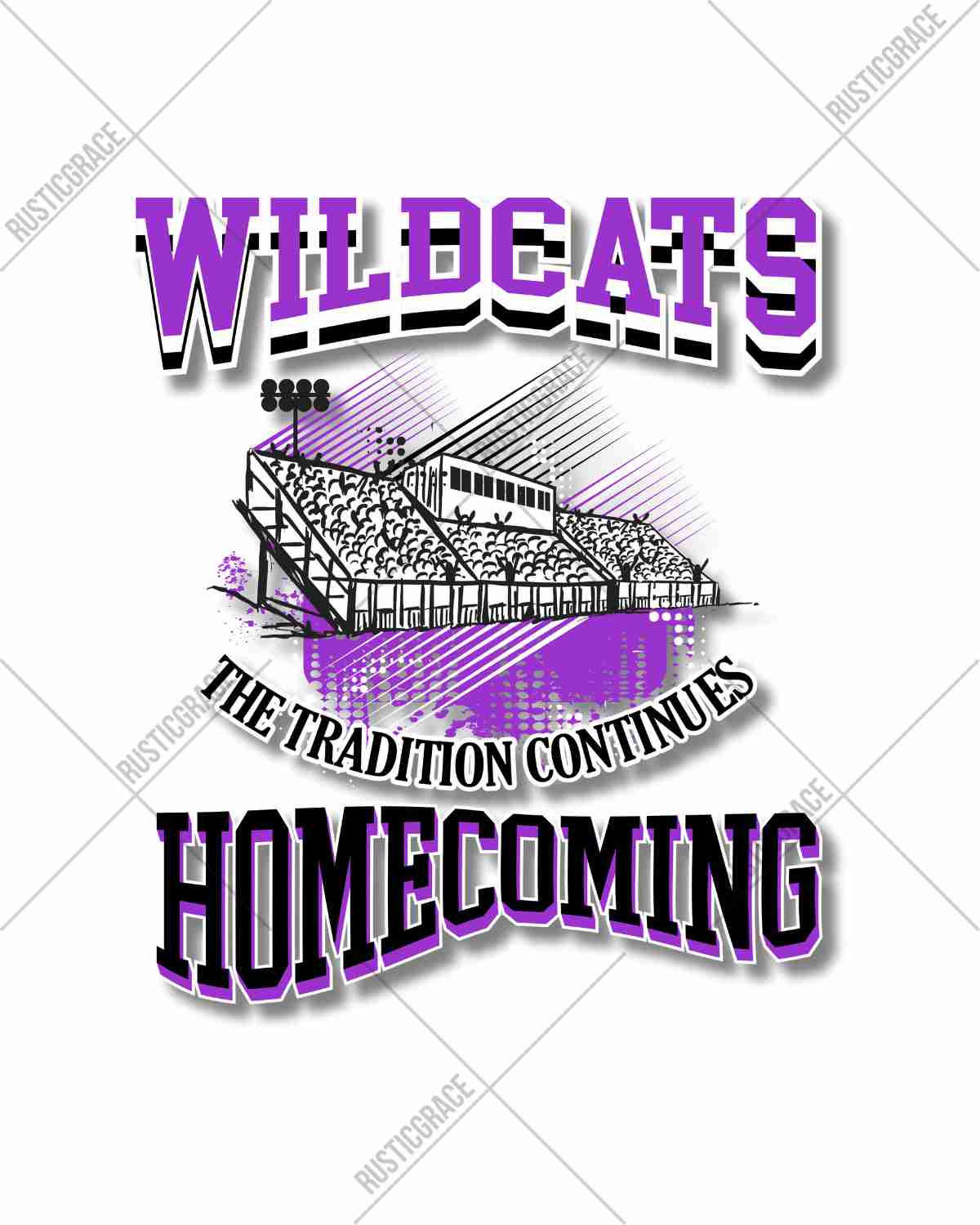 Wildcats Homecoming The Tradition Continues DTF Transfer