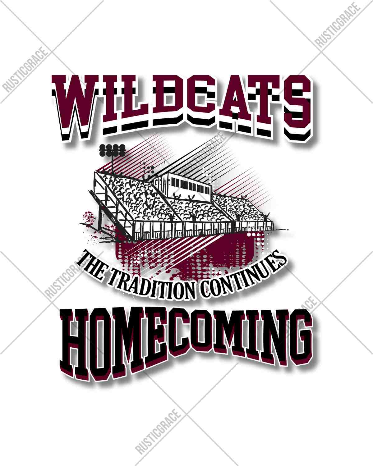 Wildcats Homecoming The Tradition Continues DTF Transfer