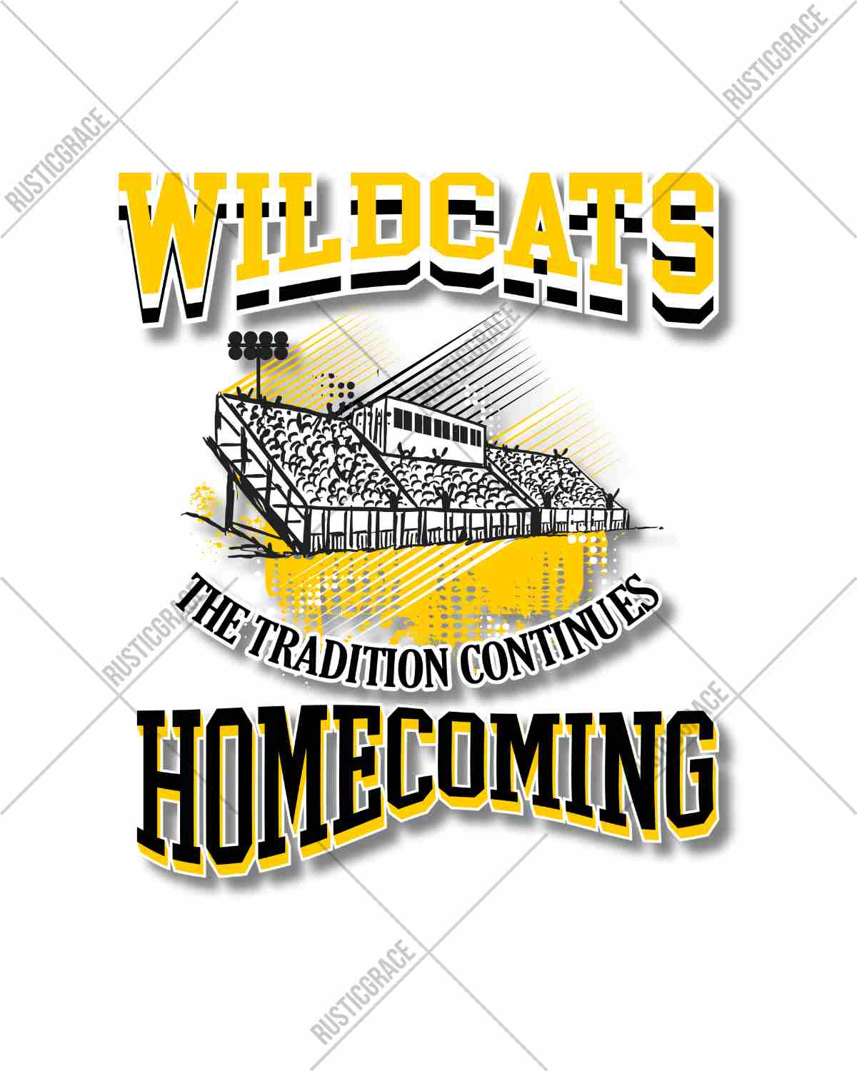 Wildcats Homecoming The Tradition Continues DTF Transfer