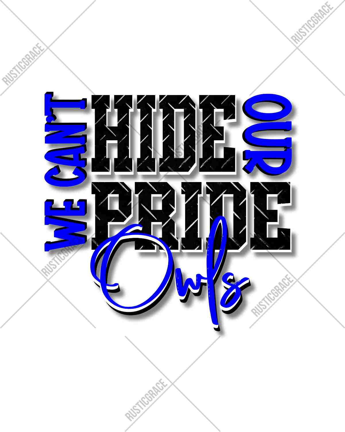 We Can't Hide Our Pride Owls DTF Transfer