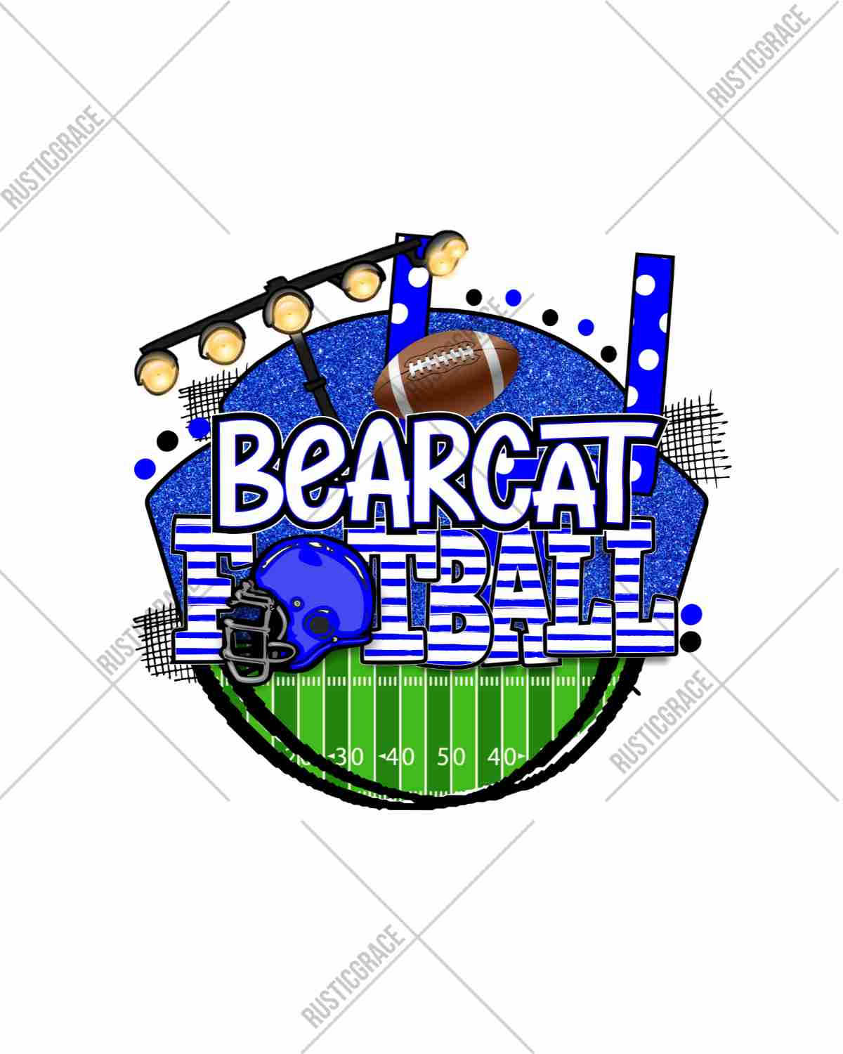 Bearcats Football Stadium Circle DTF Transfer