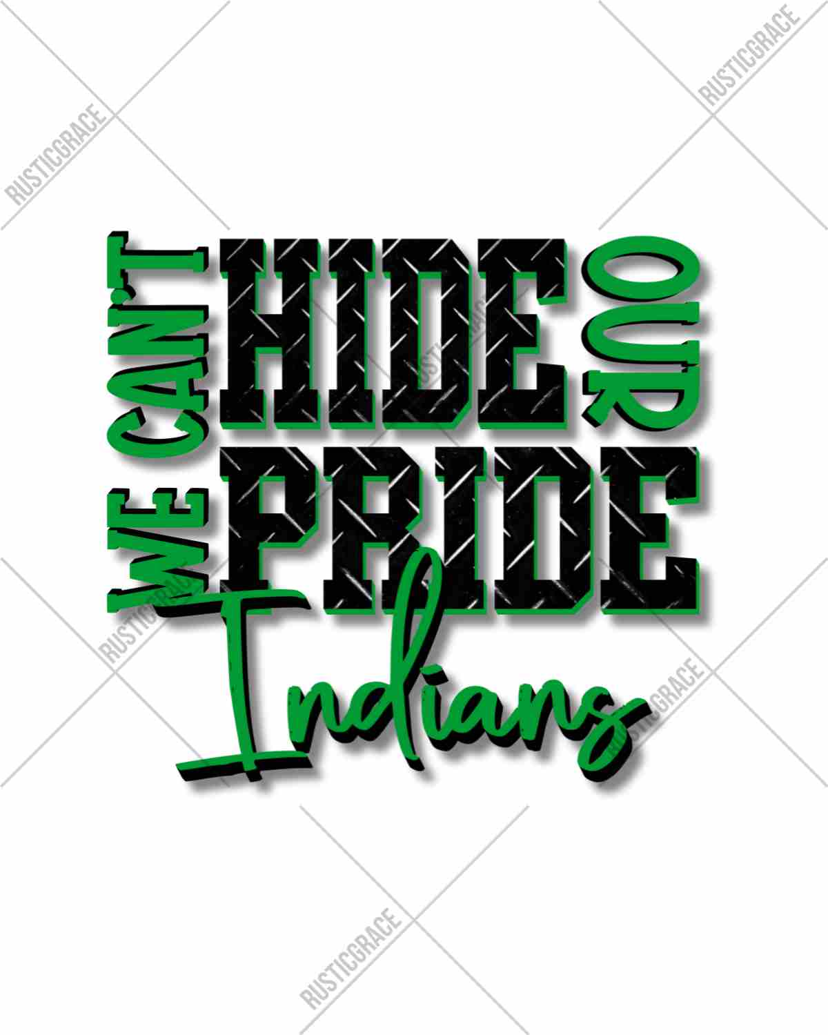 We Can't Hide Our Pride Indians DTF Transfer