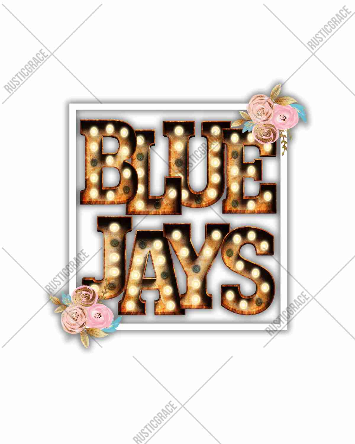 Bluejays Marquee Rectangle DTF Transfer